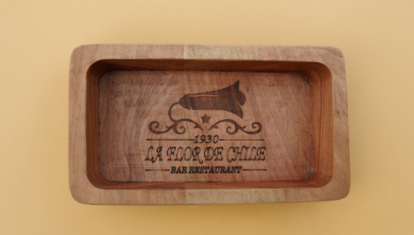 Pocillos Rectangulares Madera