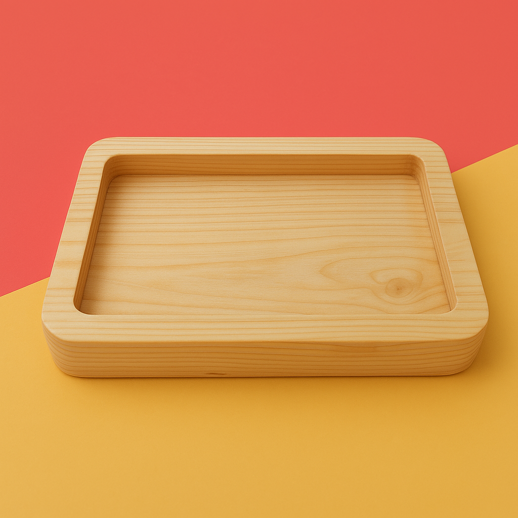 Pocillos Rectangulares Madera