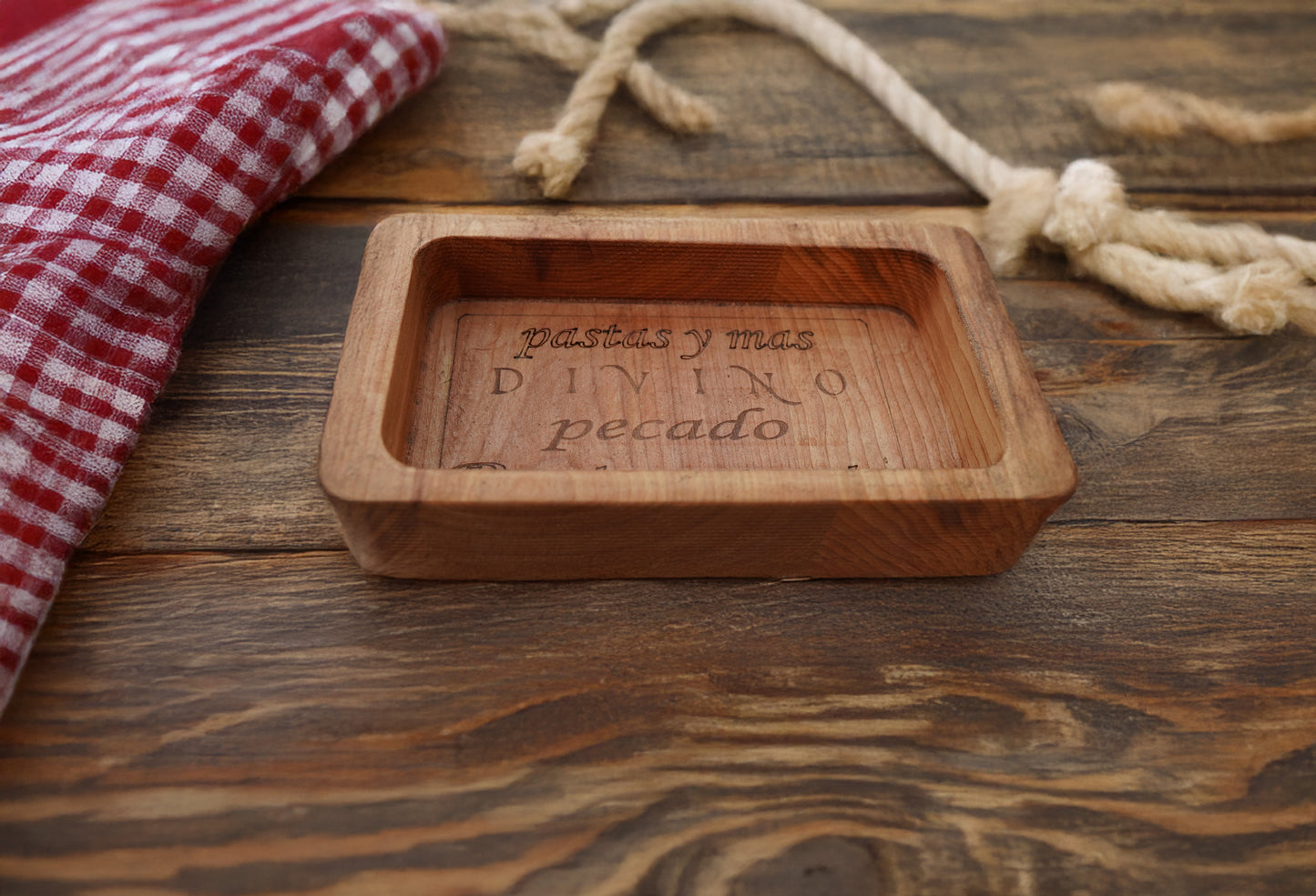 Pocillos Rectangulares Madera