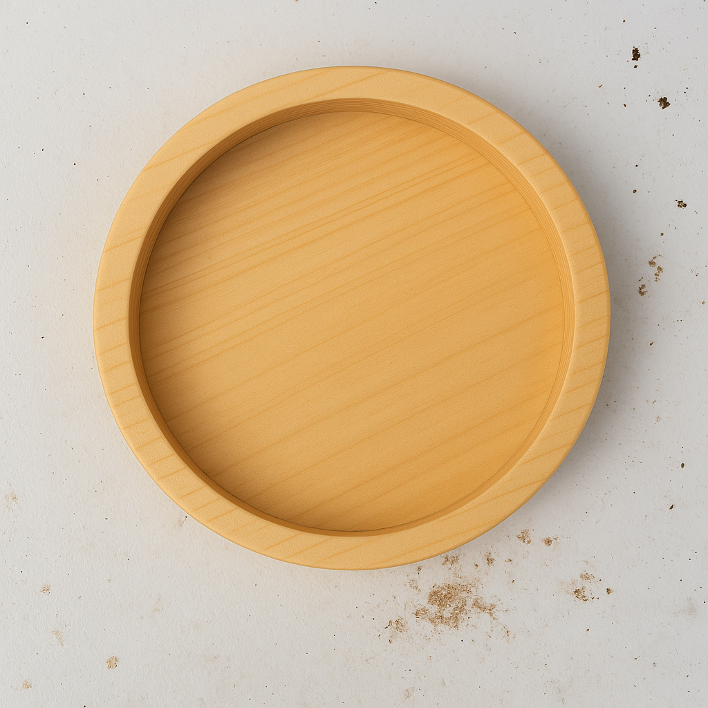 Pocillos Redondos Madera Pino o Lenga