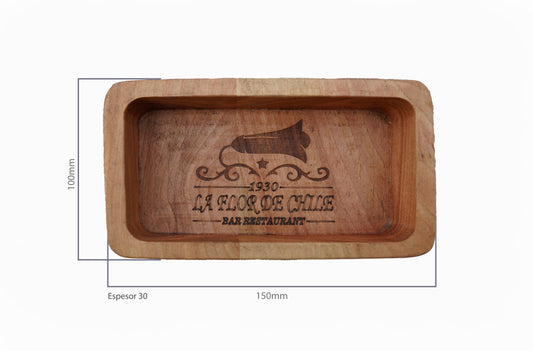 Pocillos Rectangulares Madera