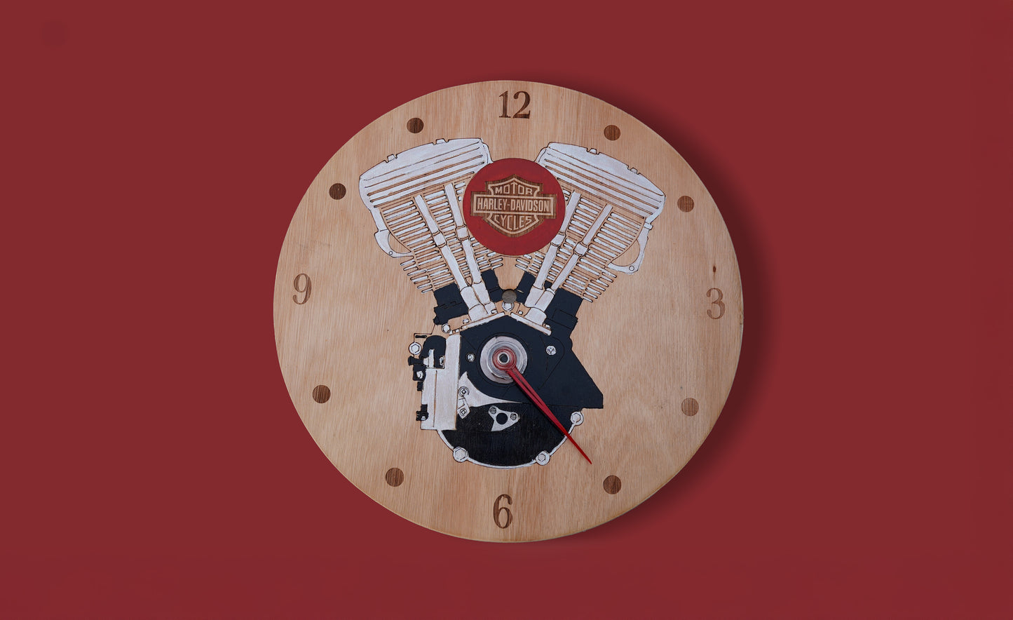Reloj de Pared Tipo Pistón