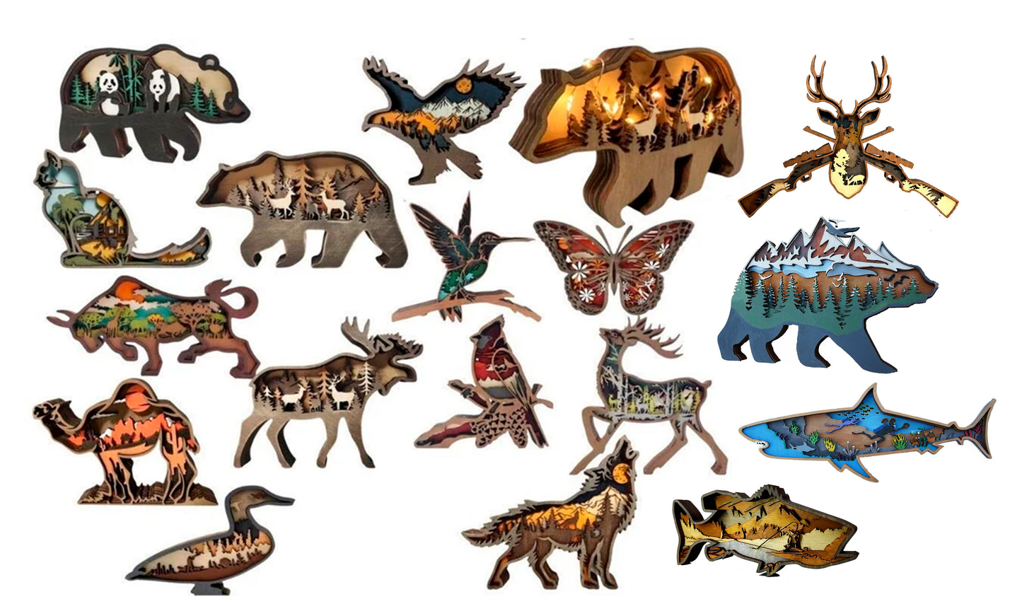 Adornos por Capas Diferentes Diseños